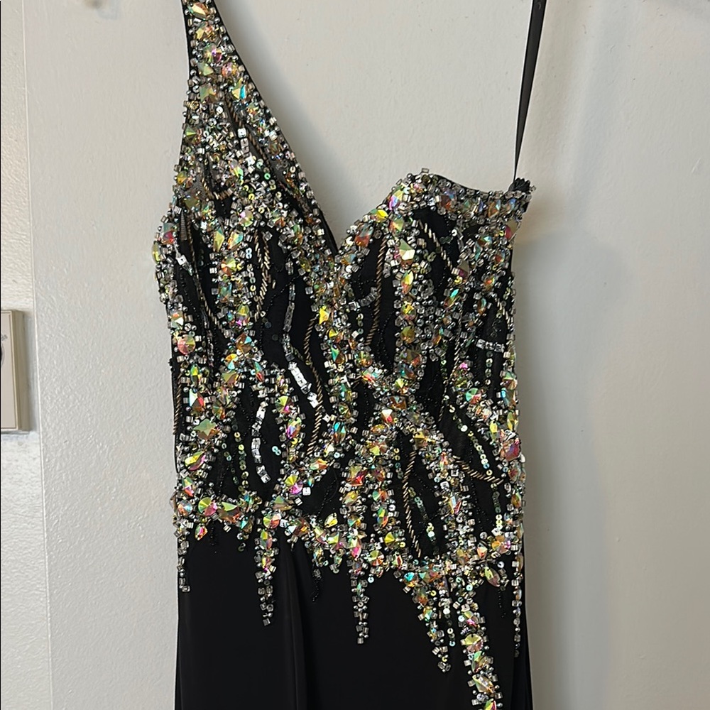 Elegant Black Sequin Dress